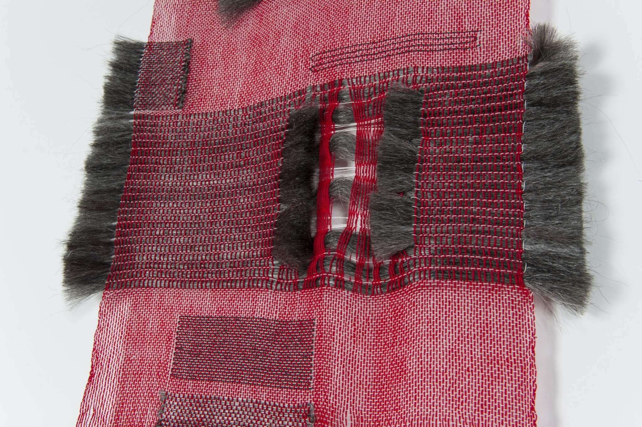 Cynthia Alberto Weaving-Hand Hair-Tapestry 2015 Elijah Solomon Hurwitz