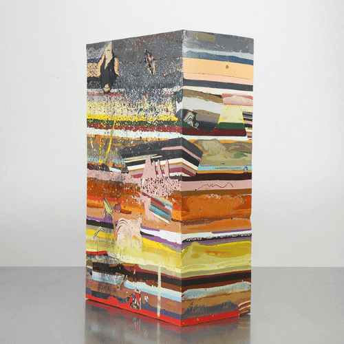 Laura Moriarty, Skyscraper, Pigmented beeswax, powdered charcoal